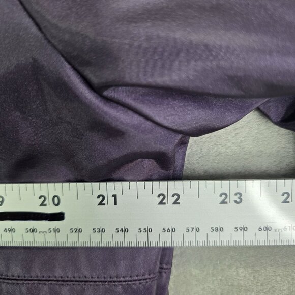 Womens Purple CS Signature Jacket Button Front Polyurethane Polyester Size L - Picture 6 of 8